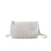 Summer small bag 2025 new Mori sweet girl fashion niche single shoulder hollow crossbody plastic woven bag