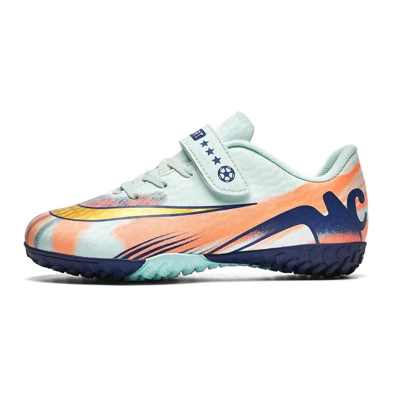 

Children Football Shoe Top Quality Students Training Sneaker Resistant Society Boy Soccer Shoes TF/FG Grass Field Football Boots 30