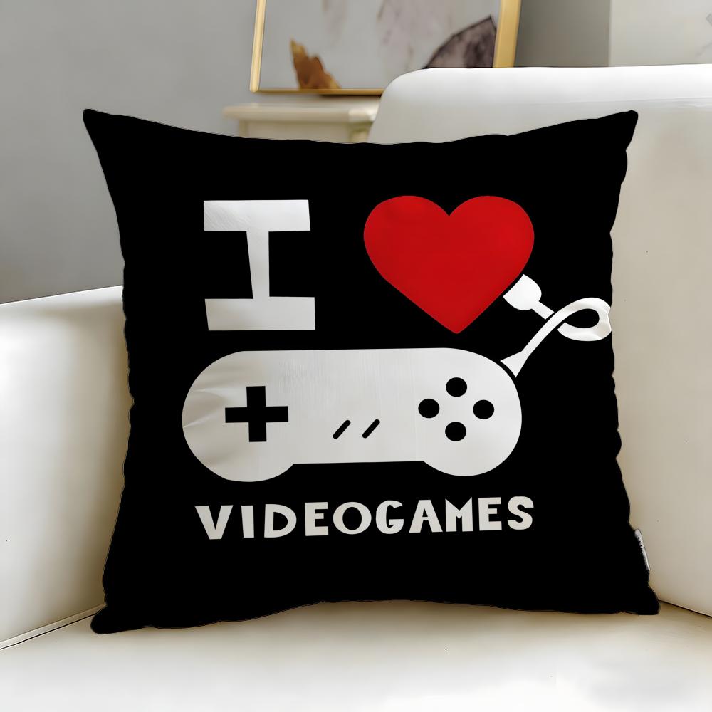 Classic Game Console Xbox Cushion Cover Soft  EasyWash Pillow Case  Versatile for Couch Bed Travel and Office