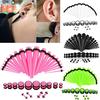 36pcs/lot Acrylic Ear Gauge Taper and Plug Stretching Kits Mixed Color Ear Flesh Tunnel Expansion Body Piercing Jewelry
