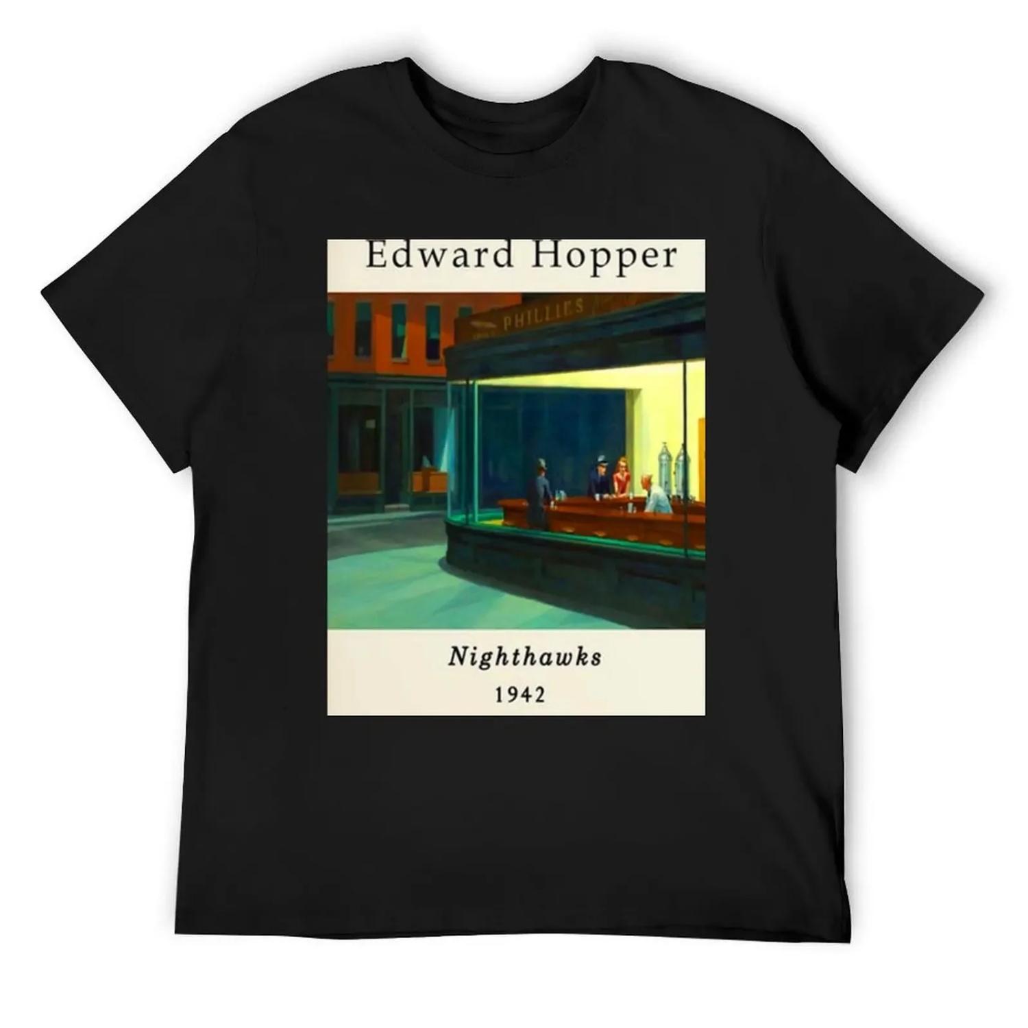 Edward Hopper Exhibition T-Shirt graphic t shirt vintage designer shirts tees mens graphic t-shirts S