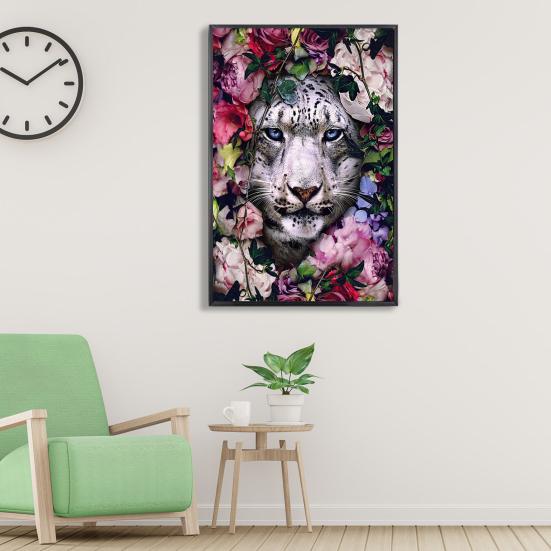 1 Set DIY Diamond Painting Kit Exquisite Animal Floral Pattern Rhinestone Picture for Home Decoration