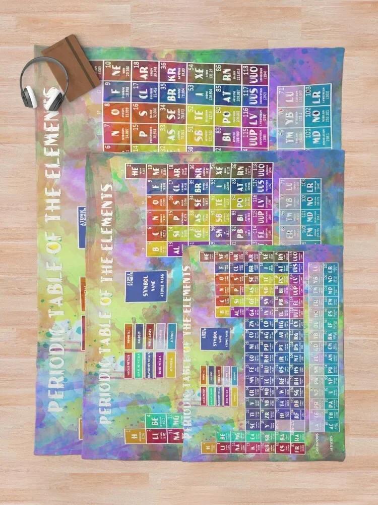 Periodic Table of the Elements 6 Throw Blanket Flannel Soft Sofa Throw Sofas Blankets