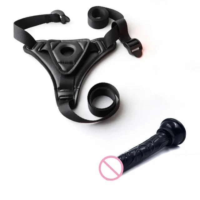 Bragas de látex de cuero para mujer, sexys, exóticas, con arnés de castidad, conjunto de pene, arnés corporal fetiche, juguetes para coquetear en pareja