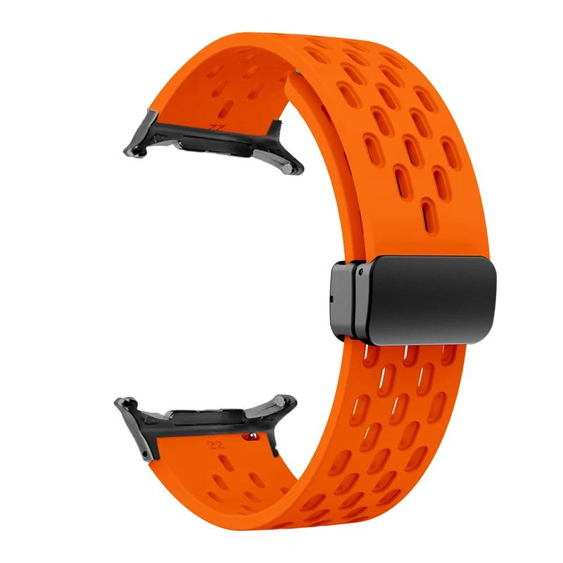 No Gaps Magnetic Buckle Silicone Strap For Samsung Galaxy Watch 8 40mm 44mm/8 Classic 46mm Bracelet Band Galaxy Ultra 2026 47mm