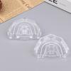 10 Pcs Dental Transparent Disposable Mold Base Denture Tray Sectioned Base Kit For Dental Lab Tools Plastic Clear Base Box