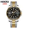 New Fashionable Round Men'S Watch Rotating Bezel Waterproof Automatic Mechanical Watch Men'S Watch