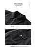 Trendy Plus Size Lapel Jacket for Spring/Autumn – Loose Fit Workwear Shirt