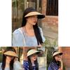 Elegant Womens Widebrim Straw Hat For Sun Protection And Uv Shield