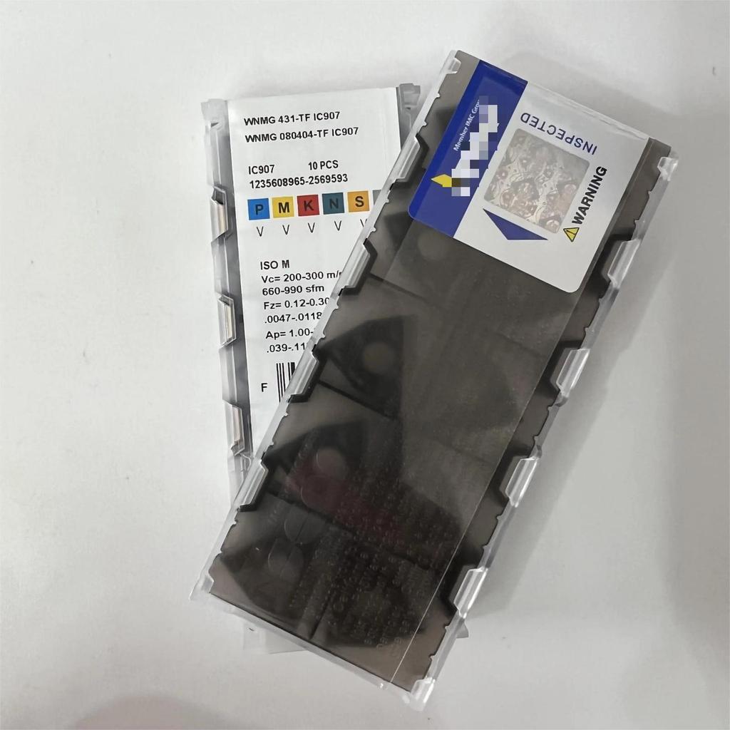WNMG080404-TF IC907 / Industrielle Wendeschneidplatten aus Hartmetall 10 Stück
