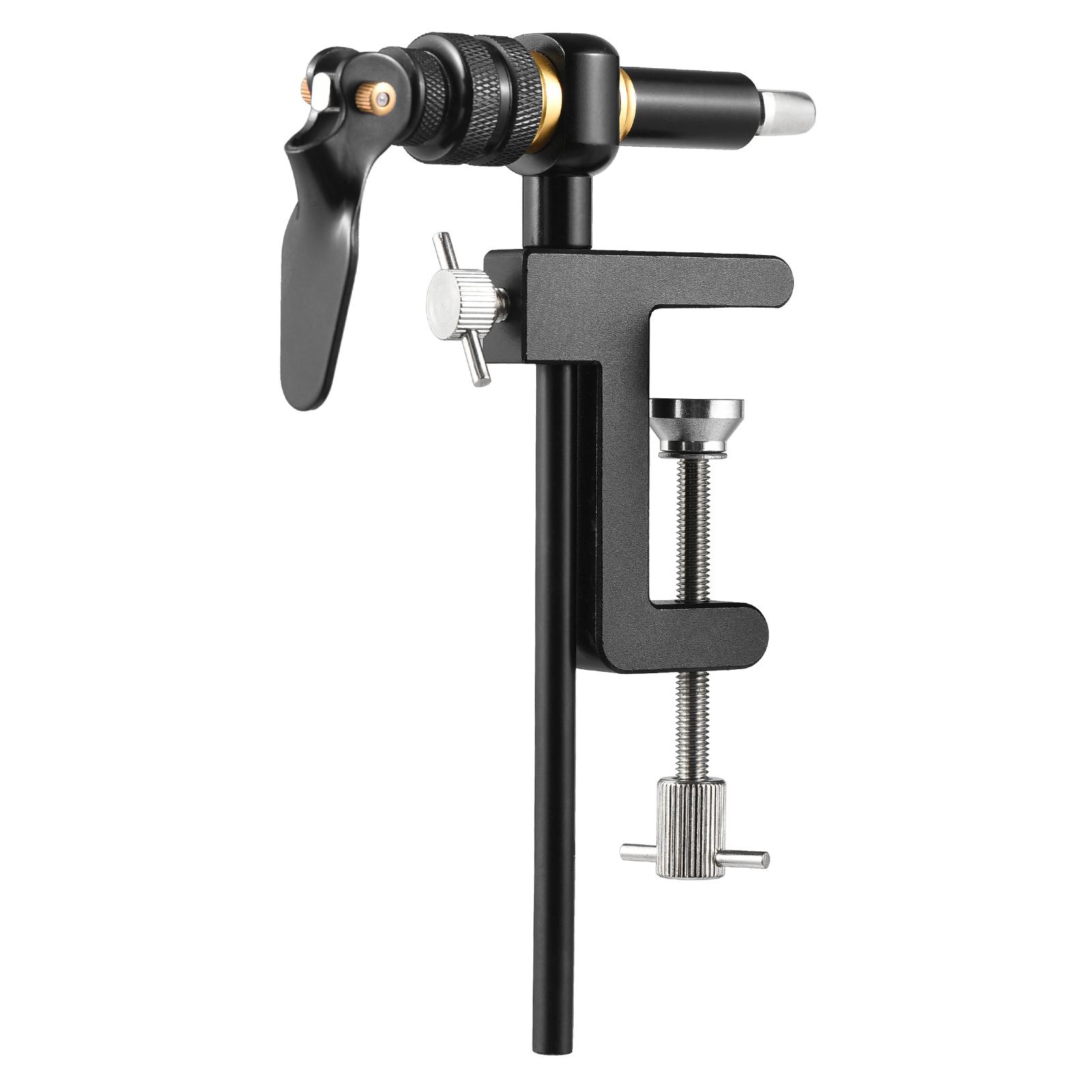 

Rotate Fly Tying Vise Fishing Hook C clamp Tying Vise Fly Fishing Tool Kit чёрный