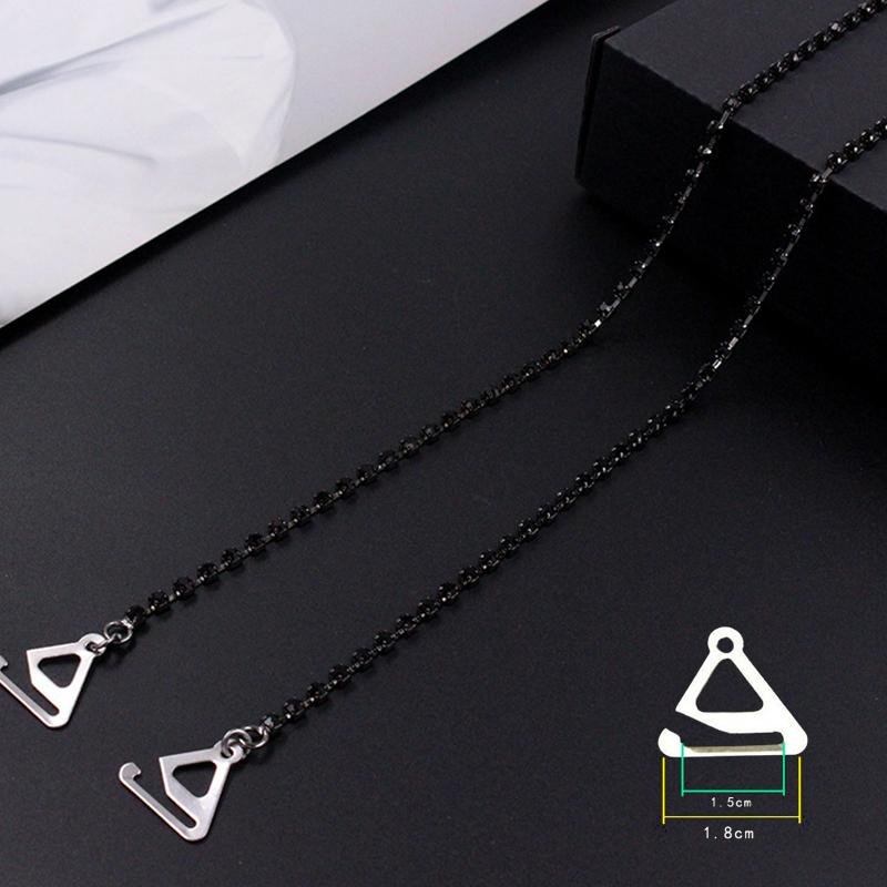 1 Paar Strass BH-Träger Unsichtbare Metall Unterwäscheträger Rutschfest Schulter Verstellbar Lingerie BH Halter Zubehör