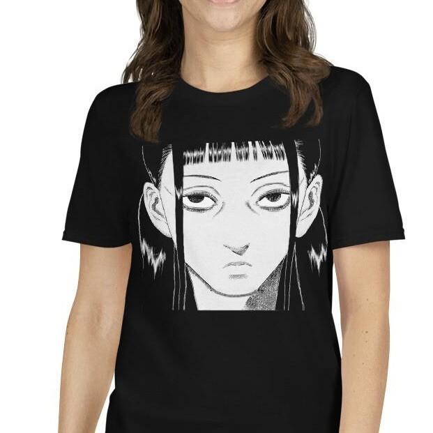 

Anime Girl Resting Bitch Face Funny Horror Short-Sleeve Unisex T-Shirt 4XL
