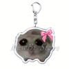 Fun Meme Im Just A Girl Sad Hamster Key Chain Keychains Ring for Accessories Bag Funny Pendant Keyring Jewelry Fans Gifts