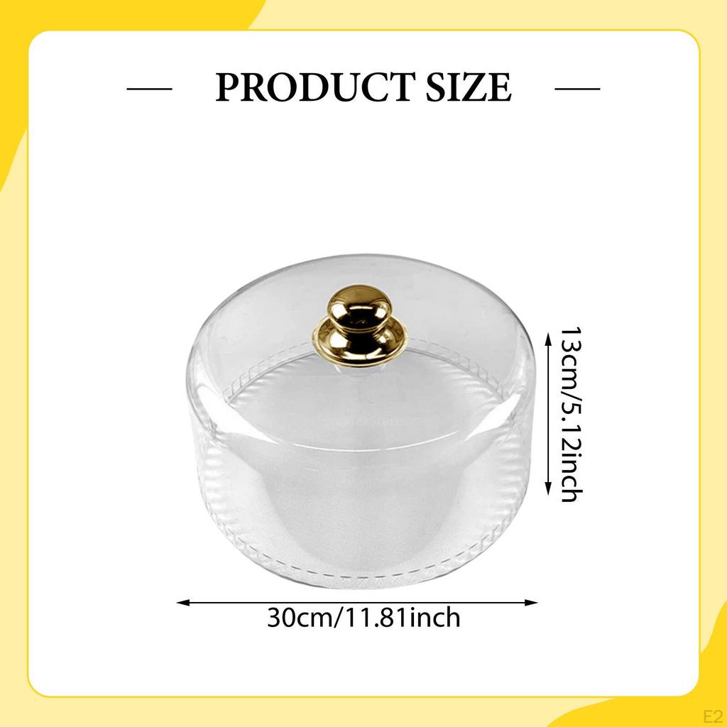 Food Cover Dust Keep Your Serving Plate Dish Dome Protector for Home Birthday Wedding