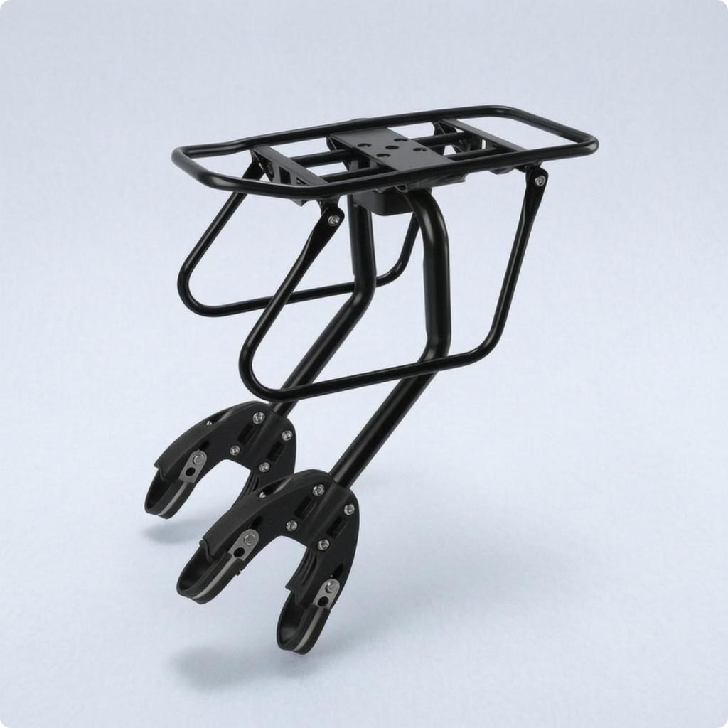 Rear Rack with Side Guard Rails Universal Bike Luggage Carrier Heavy-Duty