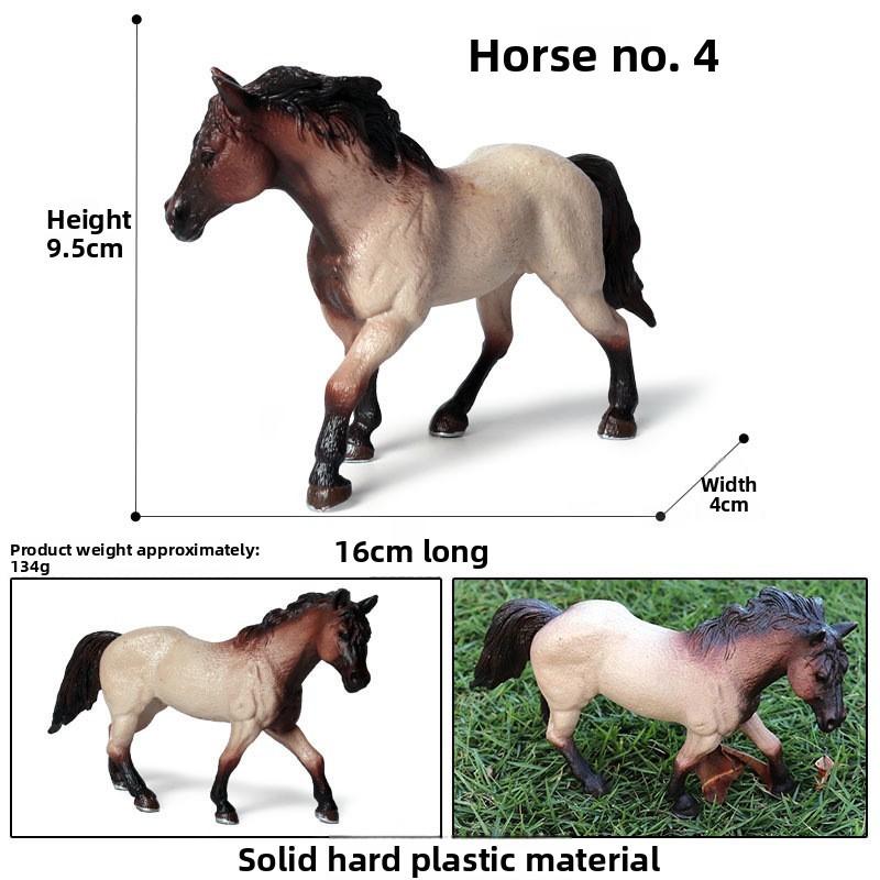 Wild Animal Model Kids Educational Toy Plastic Horse Figurine For Children Play