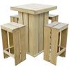 Day and Night - Day and Night Garden Dining Set 5 Pieces Impregnated Pine Wood