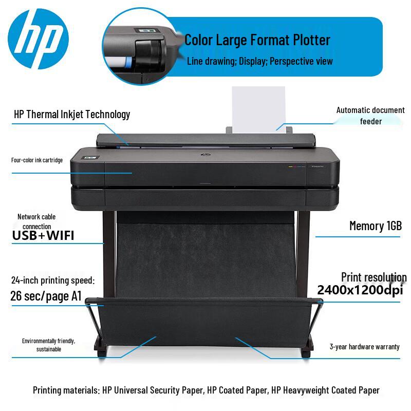 HP DesignJet T650 Large-Format Plotter