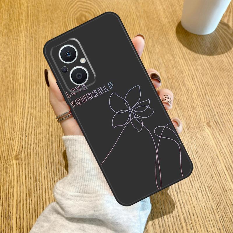 Love Yourself Flower Kpop Funda For OPPO Reno 14 F 10 11 12 13 Pro 13F 12F 11F 7 8 Lite OPPO Find X6 X5 X8 X9 Pro Case