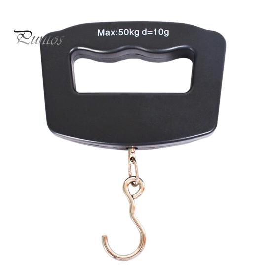 

Портативные электронные весы с крючком/ремешком 110 фунтов/50 кг ЖК-дисплей на батарейках ручные подвесные рыболовная сумка дорожный чемодан багаж цифровые весы A