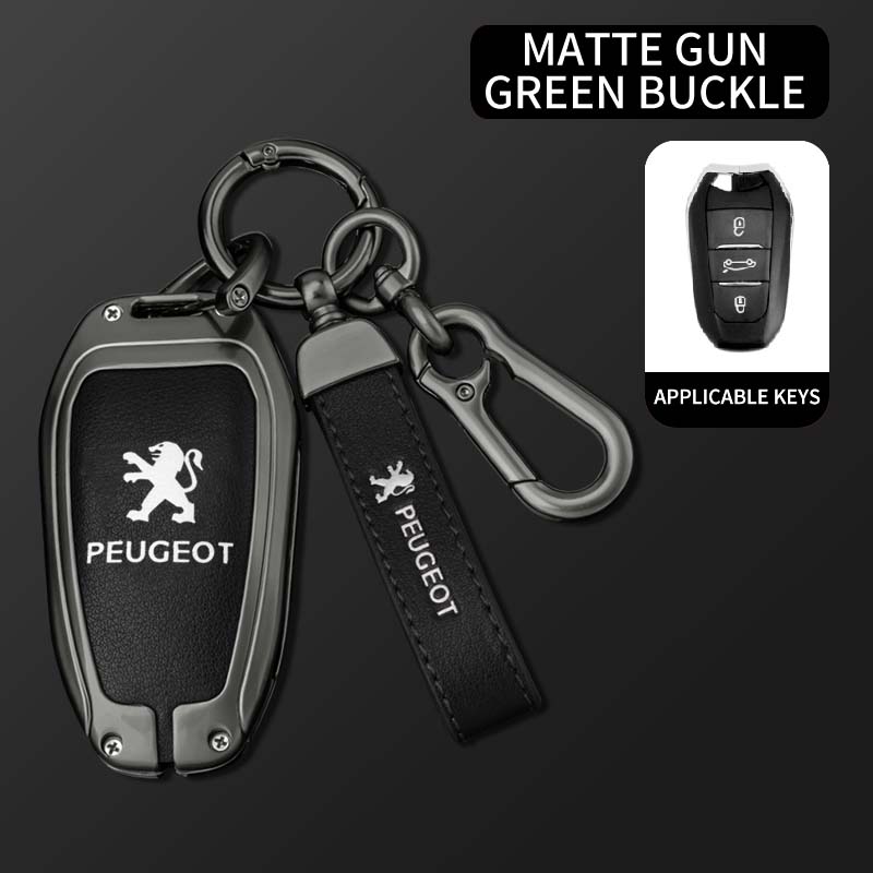 2026 Hot Car Sticker Zine Alloy Car Remote Key Case Shell Cover Protection Fob For Peugeot 308 408 508 2008 3008 4008 5008 Keyle