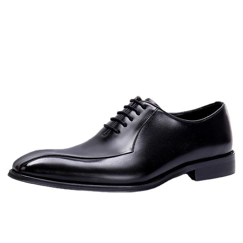 [Bulk Goods] Stall Leather Shoes Men'S Genuine Leather Formal Men'S Shoes Pointed Square Head Oxford Shoes