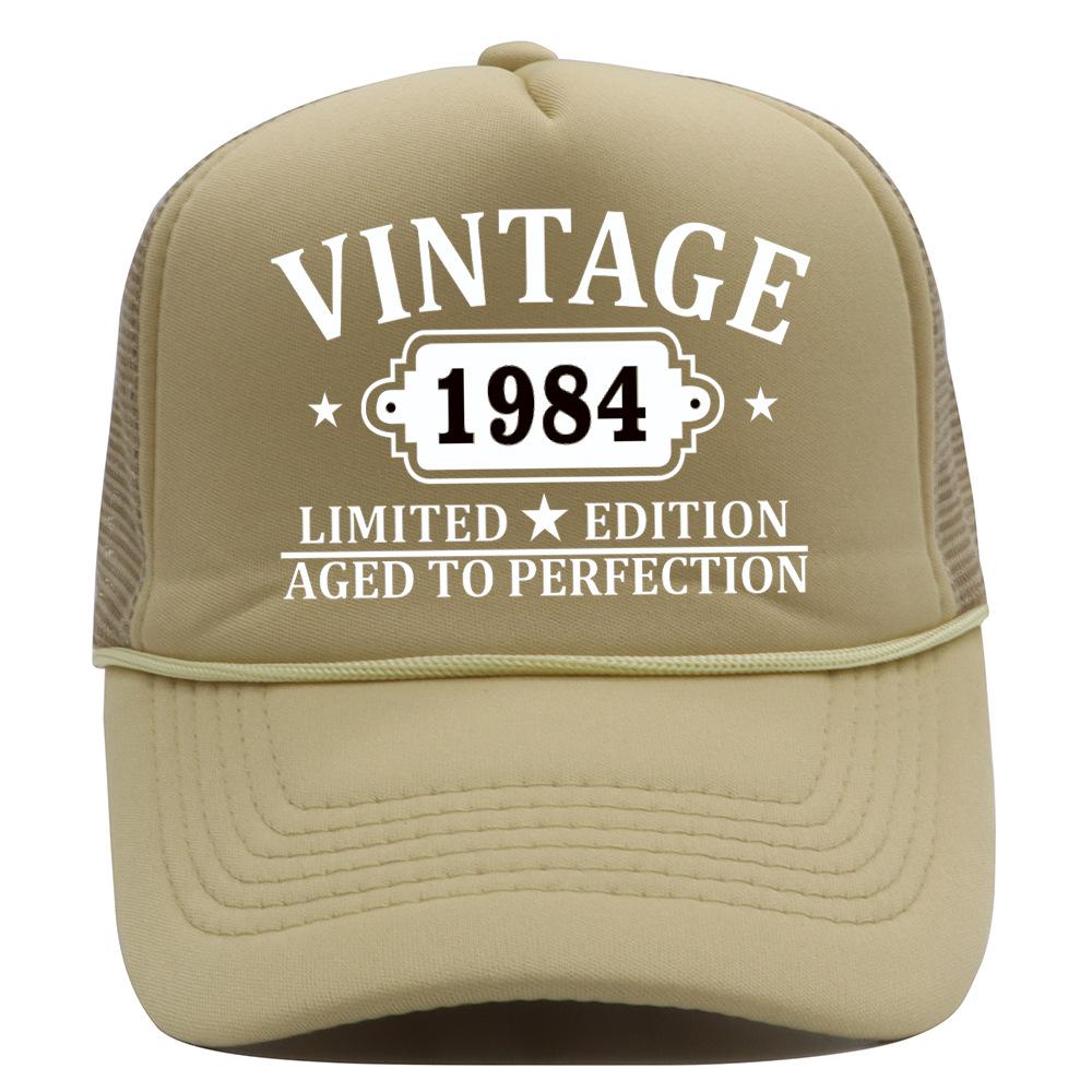 New Mesh Cap Vintage Outdoor Shade Baseball Cap European and American Hip Hop Men's and Women's Printed Truck Hat