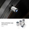 For BMW 4Pcs Car Wheel Air Valve Dust Cap Tire Valve Stem Cover Auto Accessories E90 E60 E46 E39 F30 F10 E87 X3 X4 X5 X1 G30 G20