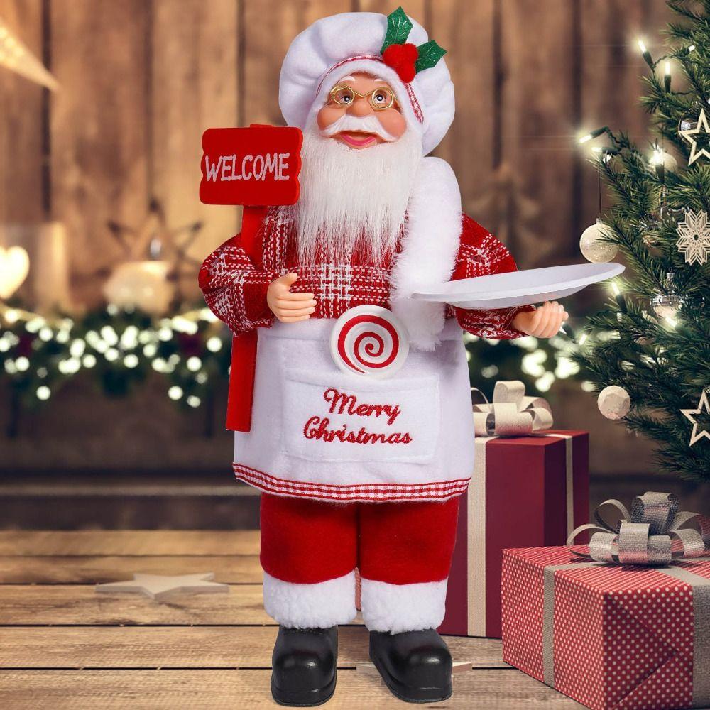 3D Standing Santa Doll Cute Christmas Ornament Christmas Home Decorations  Christmas Gifts