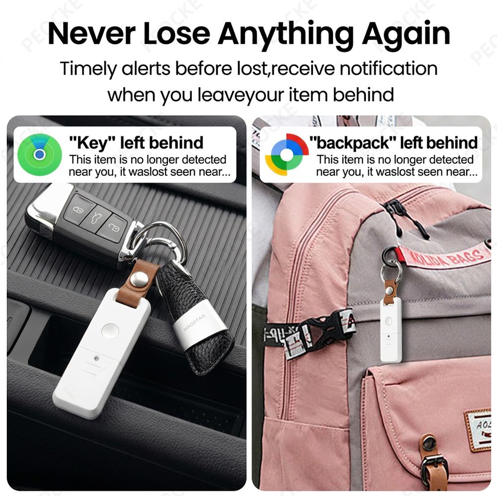 Dual System Item Finder Bluetooth GPS Tracker Works With Google Find Hub Apple Find My Alternative To AirTag Smart Location Tag