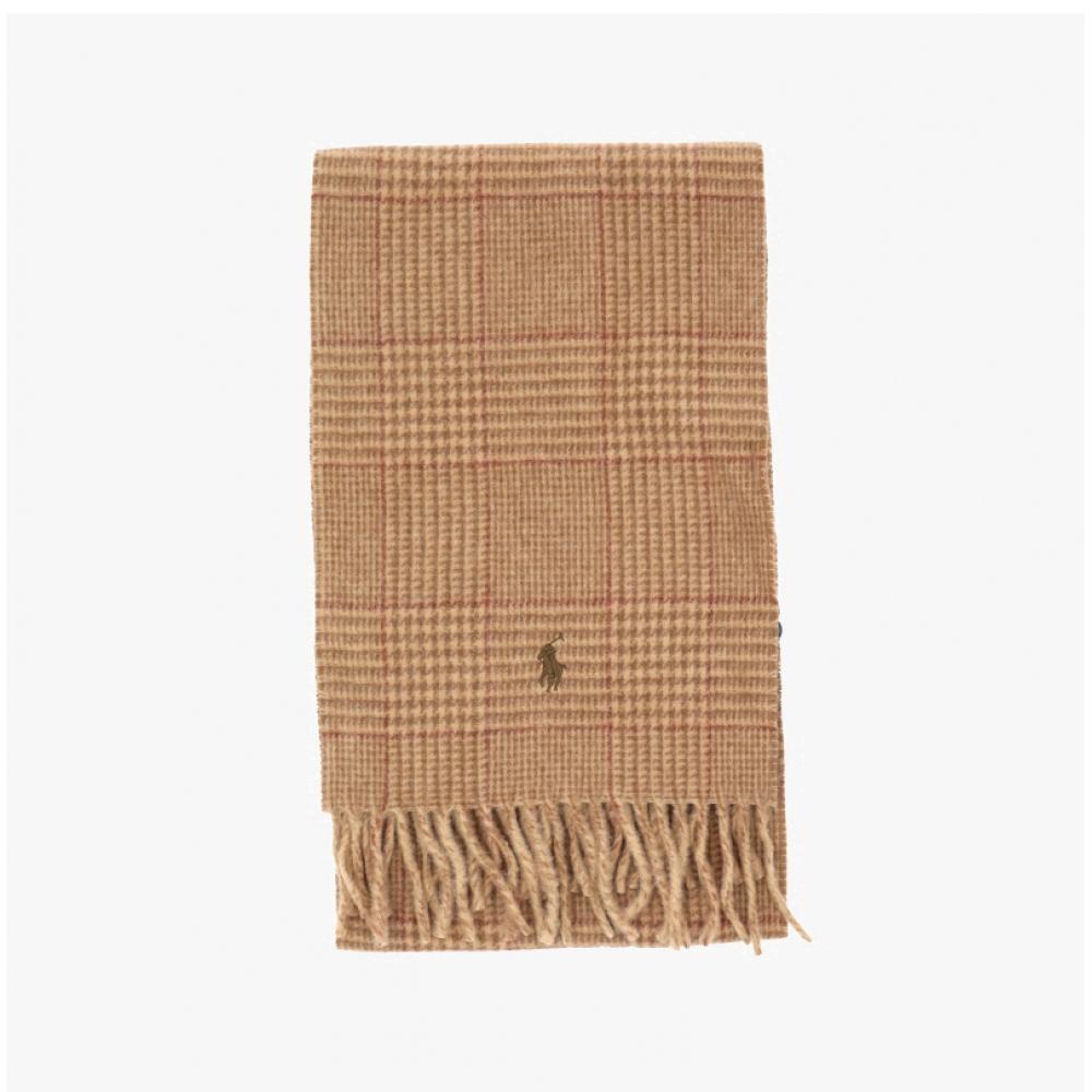 Polo Ralph Lauren Reversible Plaid Fringe Muffler Pc0945 221