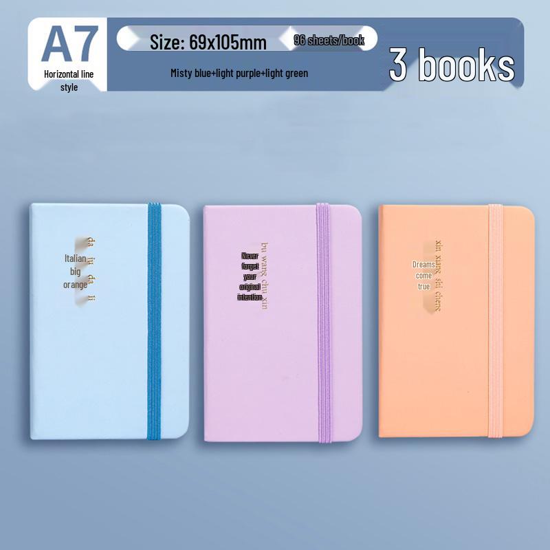 A7 Mini Pocket-Sized Notebook: Portable, Simple, and Perfect for Students