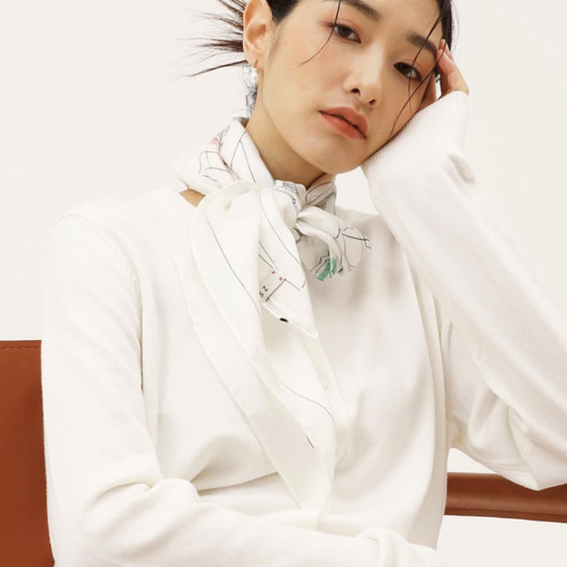 ONSZ Picture Postcard Silk Scarf