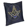 Freemason Evil Eye Symbol Cushion Cover 35x35 Cm Masonic Mason Luxury Throw Pillow Case Home Decoration Sofa Pillowcover Printed