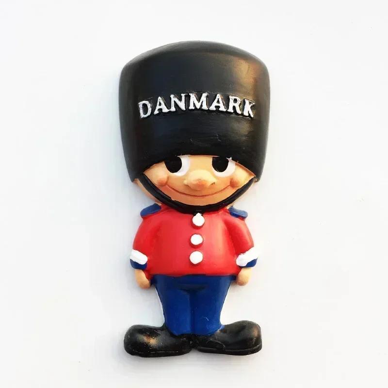 Nordische Dänemark Kühlschrankmagnete Dekorative Kunsthandwerk Sammlung Geschenk Kopenhagen Royal Crown Tourismus Memorial Kühlschrankaufkleber