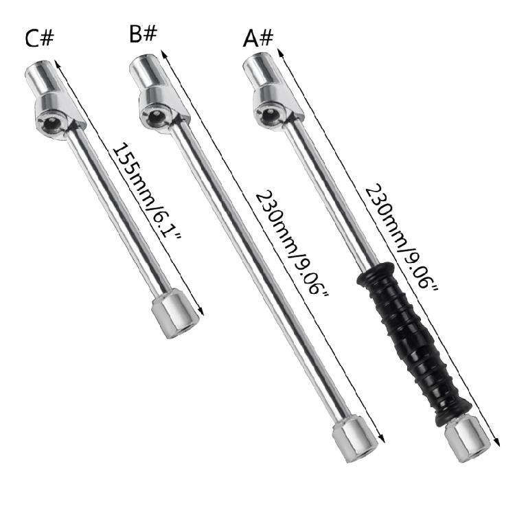 Car Truck Bus Tractors Deflator Valve Dual-Air Tire Chuck Head Tire Inflator Rod