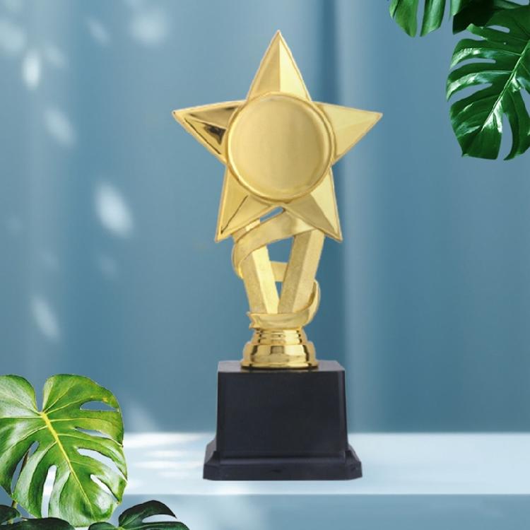 Trophies Fidgets Pentagrams Star Plastic Trophies Bulk Durability Golden Medals Sports Meeting Ornament