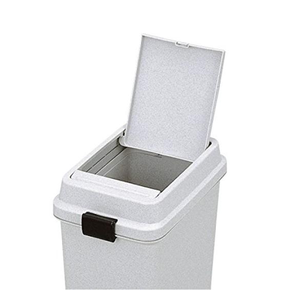 Shinki Gosei Tombo Fab Odpadkový koš 25 litrů Hlavní tělo se zarážkou na sáček Šedý Šířka 23 x Hloubka x Výška 49 cm Vyrobeno v Japonsku 35.5