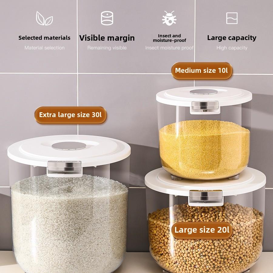 Cutie pentru depozitarea orezului Xingyou: Recipient etanș, rezistent la insecte și umiditate, de calitate alimentară, pentru orez și făină de bucătărie.