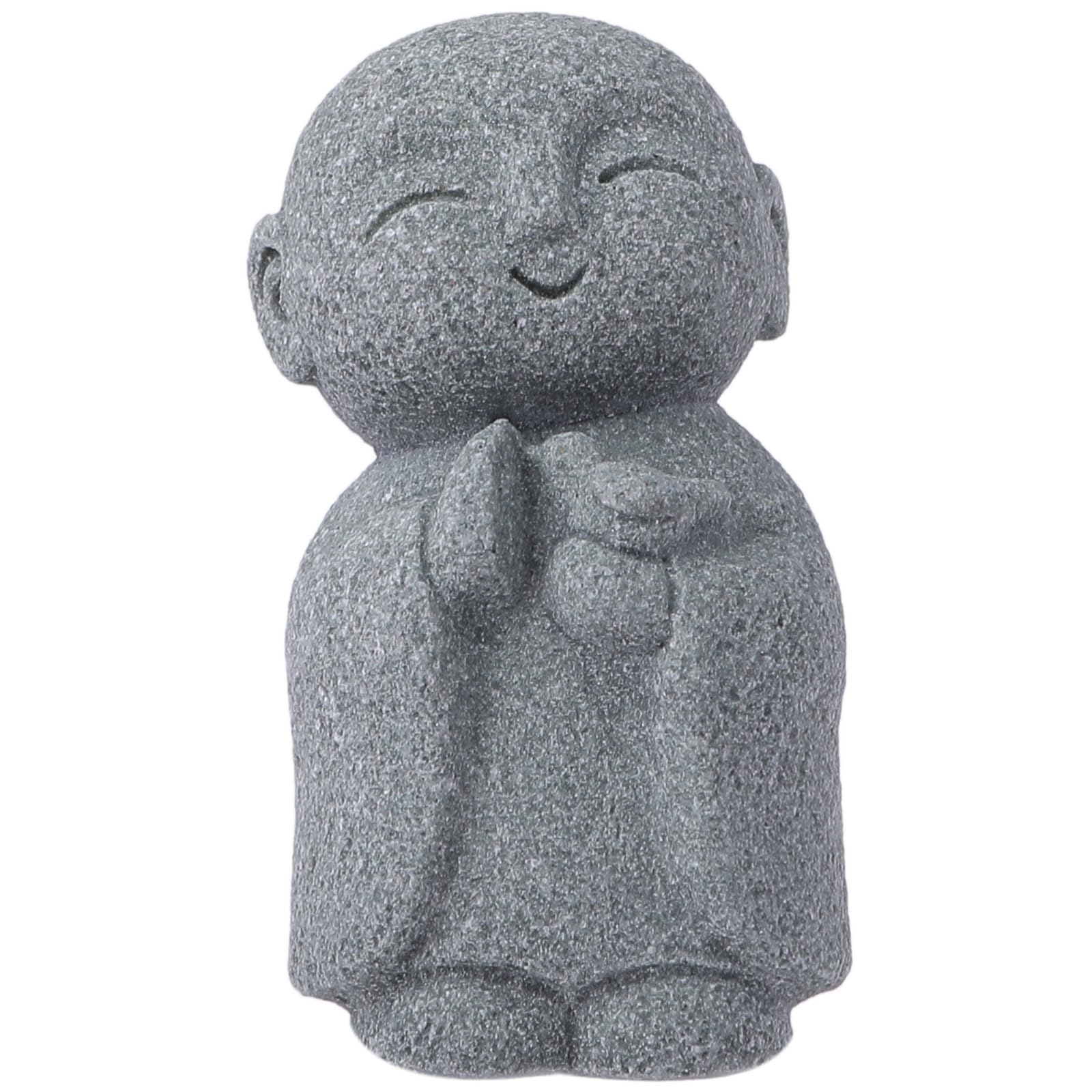 

Rubonarie Jizo Figurine, Small, Granite (Gray, Dove)