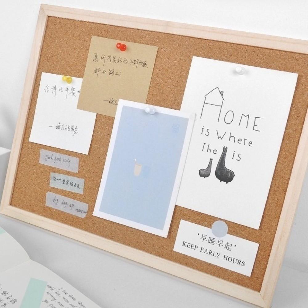 Wood Cork Display Panel Soft Memo Bulletin Board Home Decor Letter Message Boards