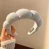 Women's High-End Crown Headband: Sponge Hair Accessory for Face Wash