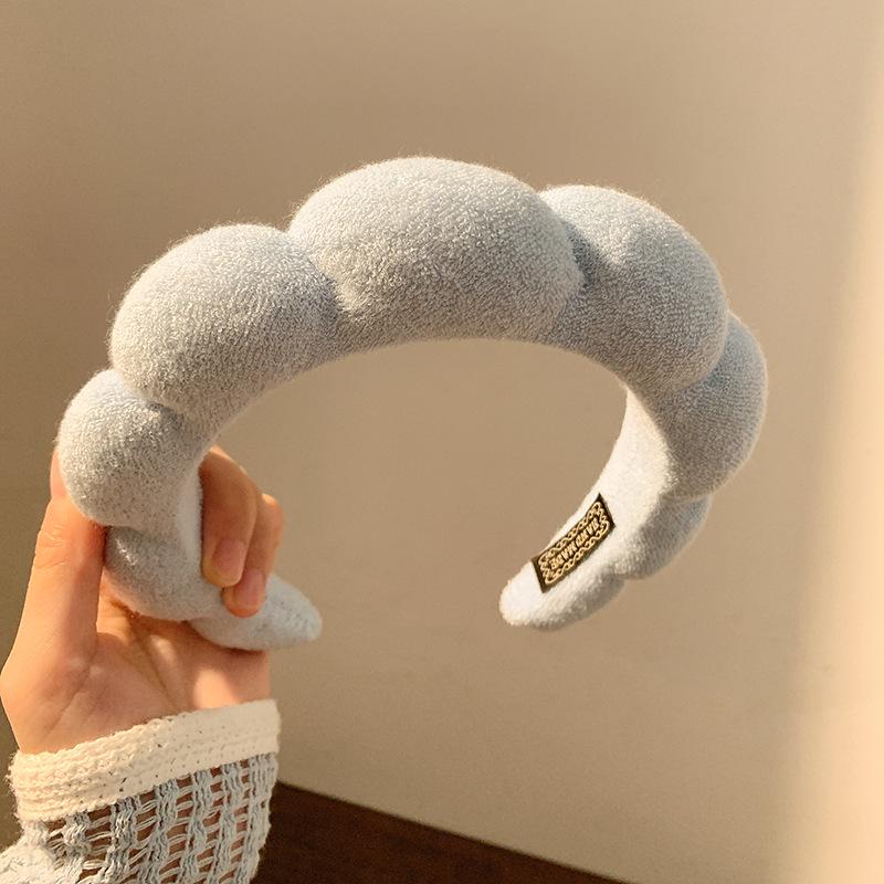Women's High-End Crown Headband: Sponge Hair Accessory for Face Wash