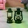 6cm Mini Led Retro Glowing Pony Lantern Simulation Cande Light Night Light Dollhouse Miniature Kerosene Lamp Home Decor Toy