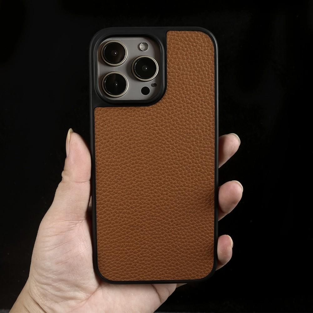 Premium Genuine Leather Case For Iphone 16 Pro Max 15 14 13 12 11 Phone Cases Full Coverage Shell Back Protective Coque Capa