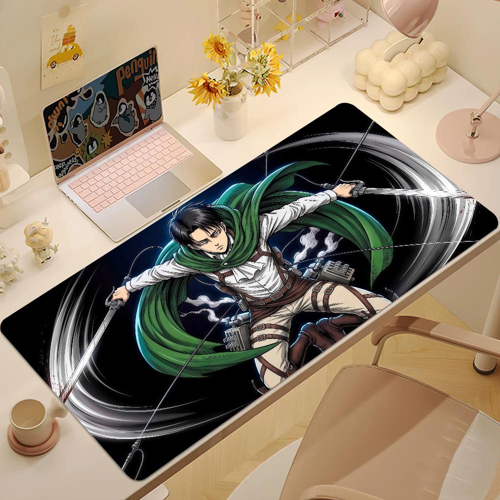 Anime Aattack On Ttitan Mouse Pad Large Nonslip Lockedge Desktop Computer Desk Mat Keyboard Mousepad Office Gamer Student