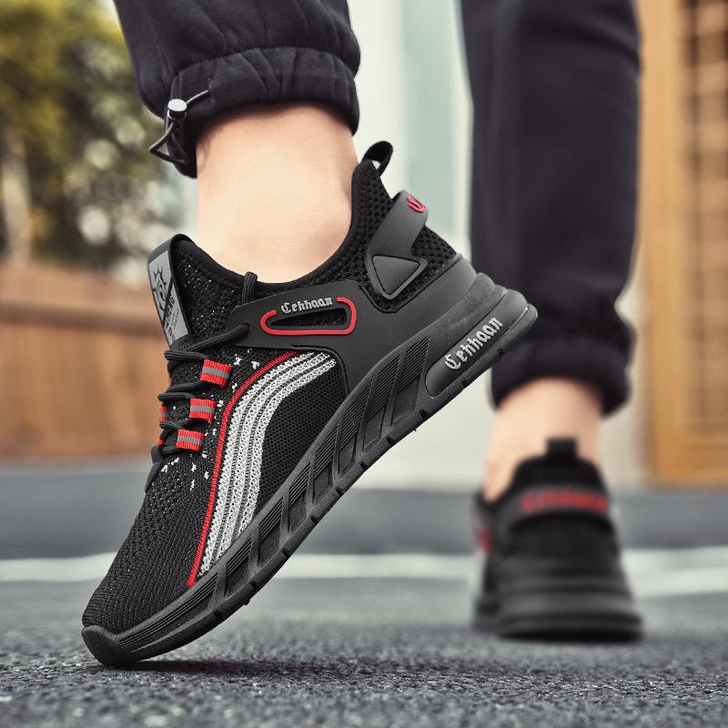 

Mesh shoes breathable mesh deodorant summer men s casual lightweight soft sole hollow men s shoes thin flying woven ruffian handsome trendy shoes 44