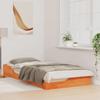 Bed Frame Wax Brown 90 x 200 cm Solid Pine Wood