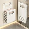 Home Dirty Clothes Basket Household Hanging Washing Clothes Basket Bathroom Foldable Non Perforated Mouth Storage Basket